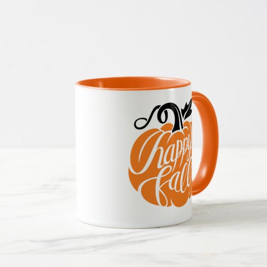 Mug Patch Citrouille agricole (Devant droit)