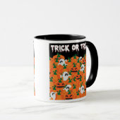 Mug Patch Citrouille Haunted Halloween Ghosts (Devant droit)