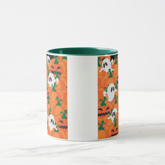Mug Patch Citrouille Haunted Halloween Ghosts (Centre)