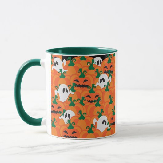 Mug Patch Citrouille Haunted Halloween Ghosts (Gauche)