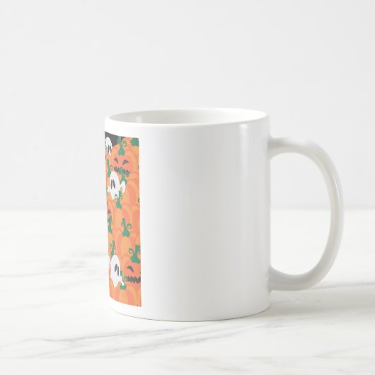 Mug Patch Citrouille Haunted Halloween Ghosts (Droite)
