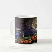 Mug Patch de Citrouille Halloween éffrayant (Devant gauche)