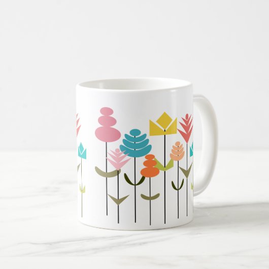 Mug Patch de fleurs (Devant droit)