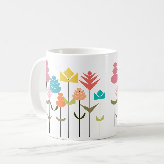 Mug Patch de fleurs (Devant gauche)