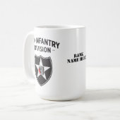 Mug Patch de la 2e division d'infanterie - personnalis (Devant gauche)