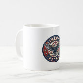 Mug Patch de liberté patriotique Broderie (Devant gauche)