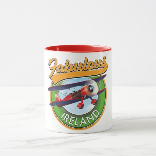 Mug patch de voyage en Irlande fabuleux. (Centre)