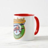 Mug patch de voyage en Irlande fabuleux. (Devant droit)