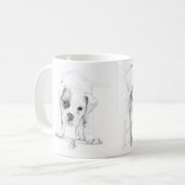 Mug Patch D'Une Boxer Puppy (Devant gauche)