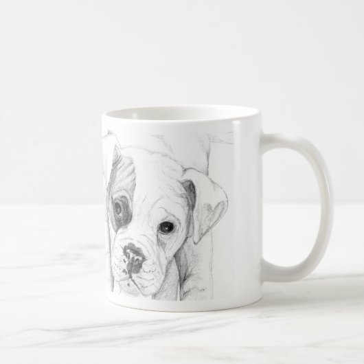 Mug Patch D'Une Boxer Puppy (Droite)