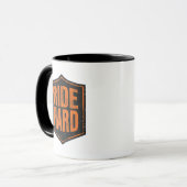 Mug Patch "Ride Hard" Orange en détresse (Devant gauche)