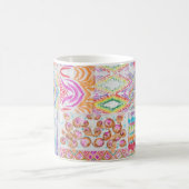 Mug patchwork Abstrait, motif de teinture à l'aquarell (Centre)