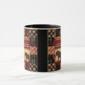 Mug Patchwork africain sans couture ornemental éléphan (Centre)