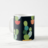 Mug Patchwork Cactus Plantes Motif sans couture (Devant gauche)