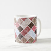 Mug Patchwork carré sans couture motif marbre granit r (Devant droit)