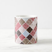 Mug Patchwork carré sans couture motif marbre granit r (Centre)