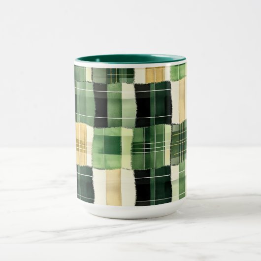 Mug Patchwork carreau émeraude (Centre)