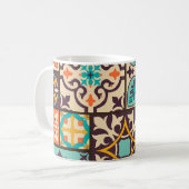 Mug Patchwork coloré Islam Motifs Carrelage (Devant gauche)