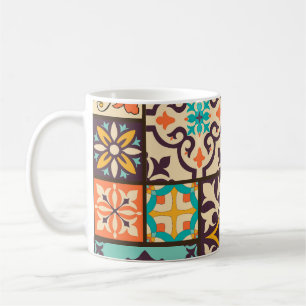 Mug Patchwork coloré Islam Motifs Carrelage
