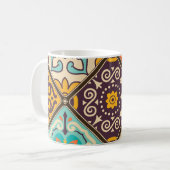 Mug Patchwork coloré : Majolica Tile Design (Devant gauche)