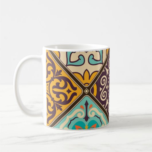 Mug Patchwork coloré : Majolica Tile Design (Gauche)