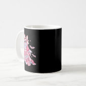 Mug Patchwork Coquette Bow Cancer du sein Fantôme Hall (Devant gauche)
