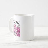 Mug Patchwork Coquette Bow Cancer du sein Fantôme Hall (Devant gauche)