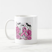 Mug Patchwork Coquette Bow Cancer du sein Fantôme Hall (Gauche)
