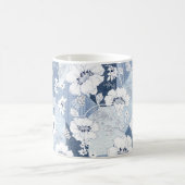 Mug patchwork de denim transparent sur fleur (Centre)