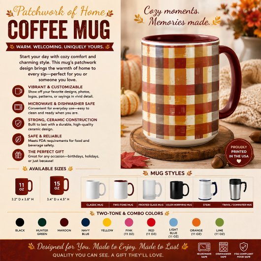 Mug Patchwork de la Maison