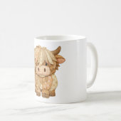 Mug Patchwork de vache des Highlands (Devant droit)