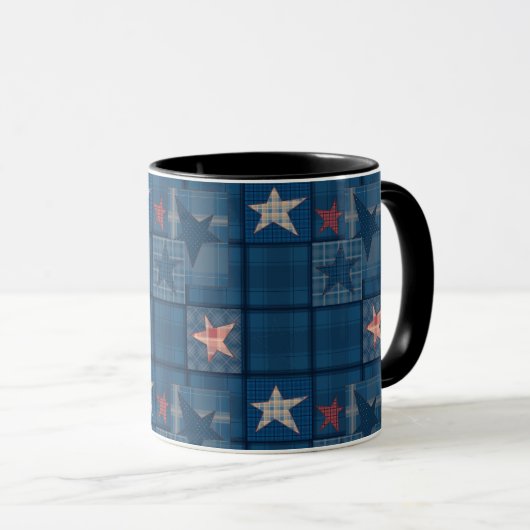 Mug Patchwork denim (Devant droit)