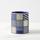 Mug Patchwork Denim bleu (Centre)