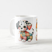 Mug Patchwork Dogs Design Art (Devant gauche)