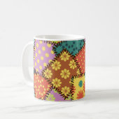 Mug Patchwork Eclectique : Mélange Motif Diverse (Devant gauche)