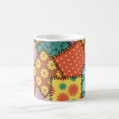 Mug Patchwork Eclectique : Mélange Motif Diverse (Centre)
