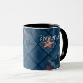 Mug Patchwork en denim (Devant droit)