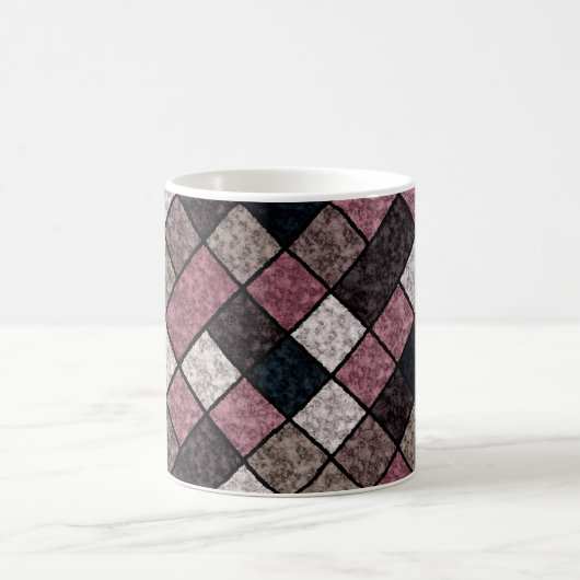Mug Patchwork en marbre de granit carré transparent p (Centre)