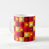 Mug Patchwork Feuilles d'érable d'automne (Devant gauche)