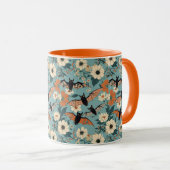 Mug Patchwork floral Chauve-Halloween & Fleurs (Devant droit)