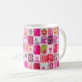 Mug Patchwork Floral Rose (Devant droit)