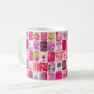 Mug Patchwork Floral Rose