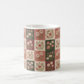 Mug Patchwork floral rustique sans couture (Centre)