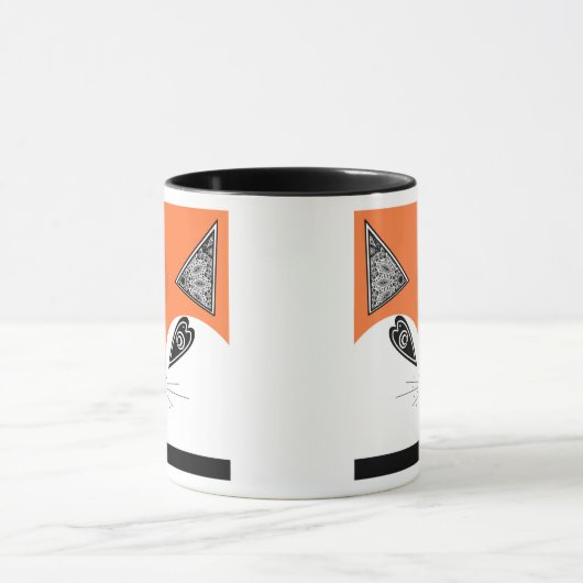 Mug Patchwork Fox, applique Fox, Fox, enfants (Centre)