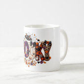 Mug Patchwork Halloween Effrayant (Devant droit)