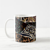 Mug Patchwork Leopard : Ethnic Lining Design. (Gauche)