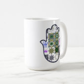 Mug Patchwork main Khamsa 1 (Devant droit)