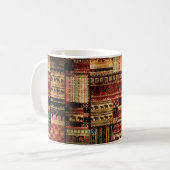 Mug Patchwork motif africain grunge imprimer arrière - (Devant gauche)