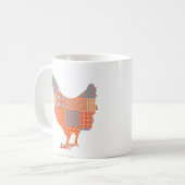 Mug Patchwork Motif Picket ferme animal (Devant gauche)