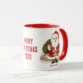 Mug Patchwork Noël du Père Noël (Devant droit)